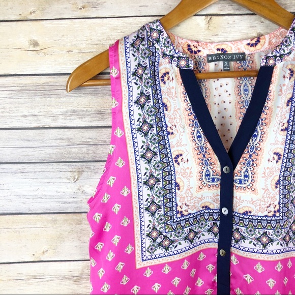 Stitch Fix Brixon Ivy Walton Floral Mix Print Top - Picture 3 of 7